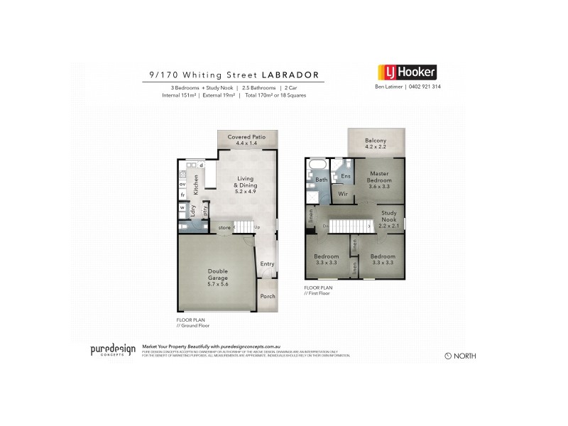 9/170 Whiting Street, Labrador QLD 4215 Floorplan