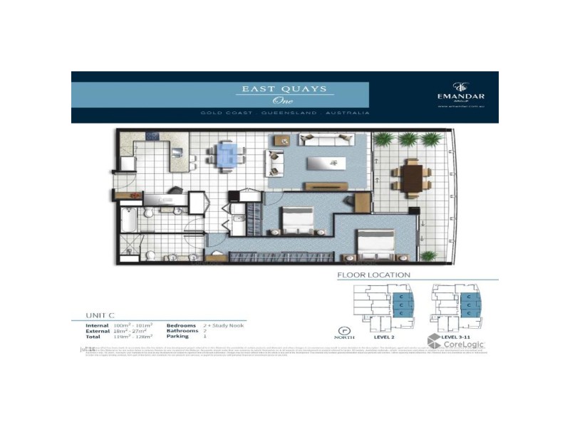 4703/25-31 East Quay Drive, Biggera Waters QLD 4216 Floorplan