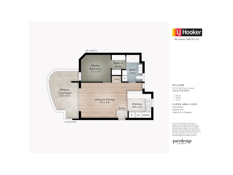 2/12 Gillian Lane, Southport QLD 4215 Floorplan