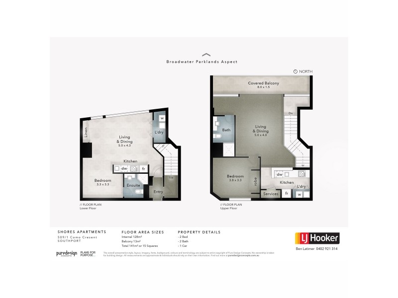 509/1 Como Crescent, Southport QLD 4215 Floorplan