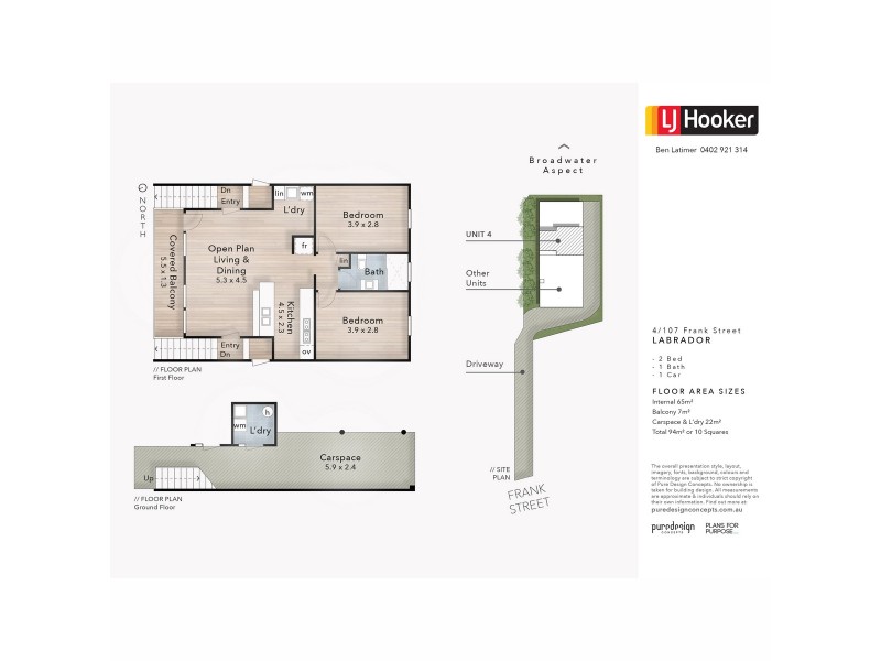 4/107A Frank Street, Labrador QLD 4215 Floorplan