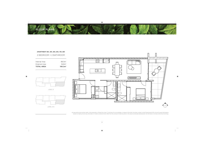 401/30 Brighton Parade, Southport QLD 4215 Floorplan