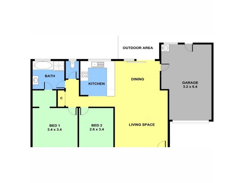 24/97 Edmund Rice Drive, Southport QLD 4215 Floorplan