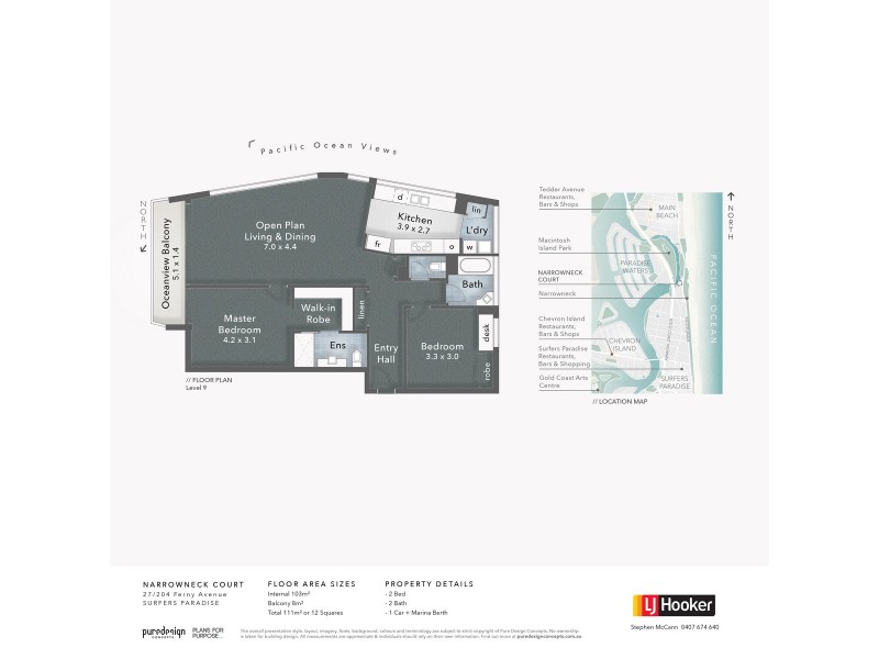 27/204 Ferny Avenue, Surfers Paradise QLD 4217 Floorplan