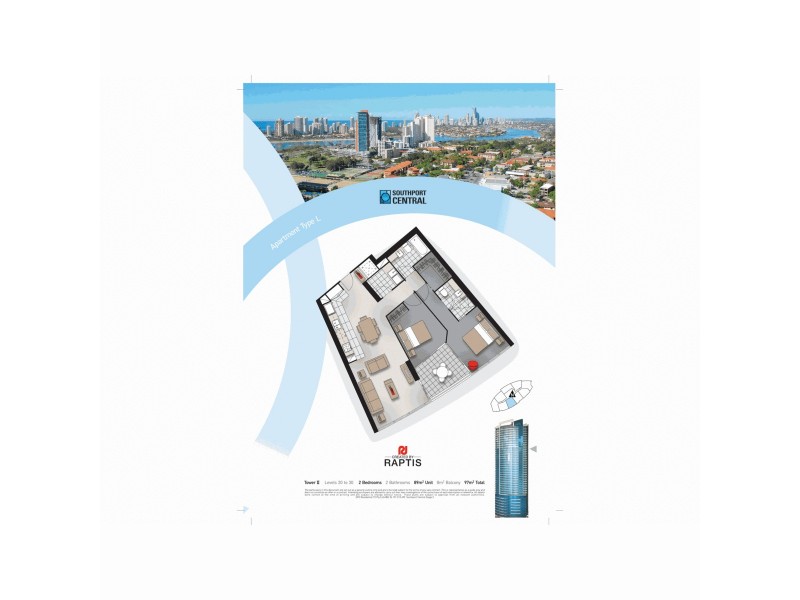 22504/5 Lawson Street, Southport QLD 4215 Floorplan