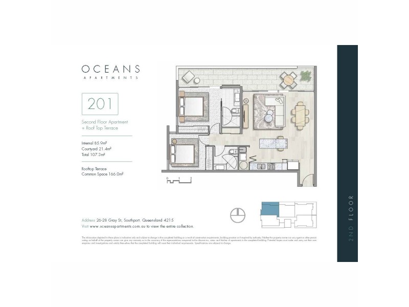 201/26-28 Gray Street, Southport QLD 4215 Floorplan