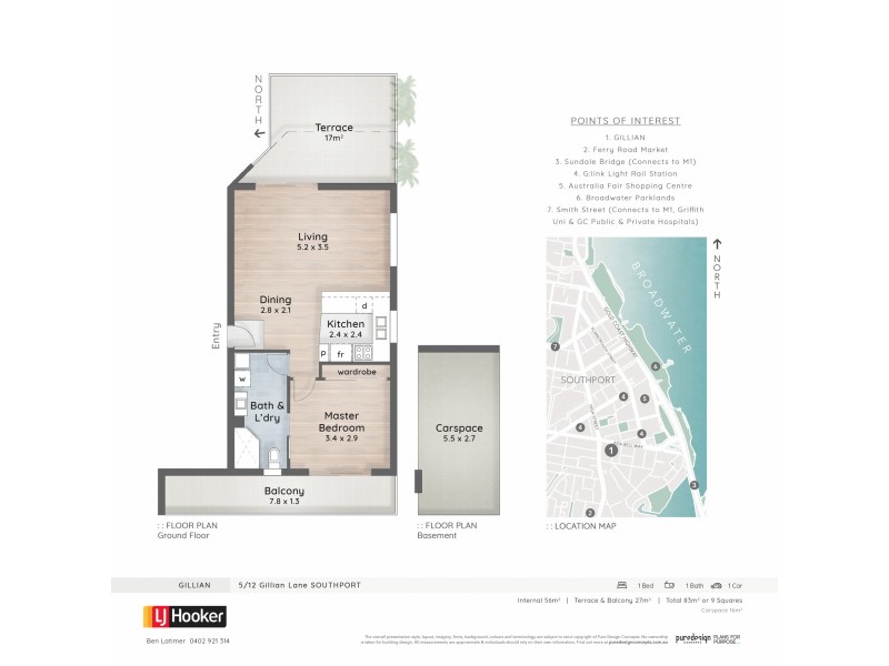 5/12 Gillian Lane, Southport QLD 4215 Floorplan