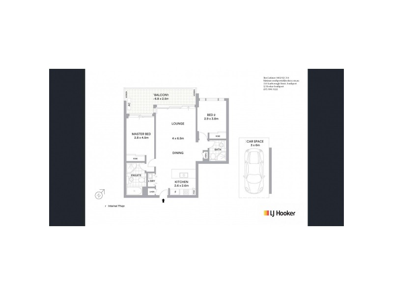 821/6 Aqua Street, Southport QLD 4215 Floorplan