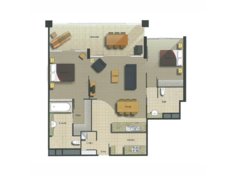 109/105 Scarborough Street, Southport QLD 4215 Floorplan