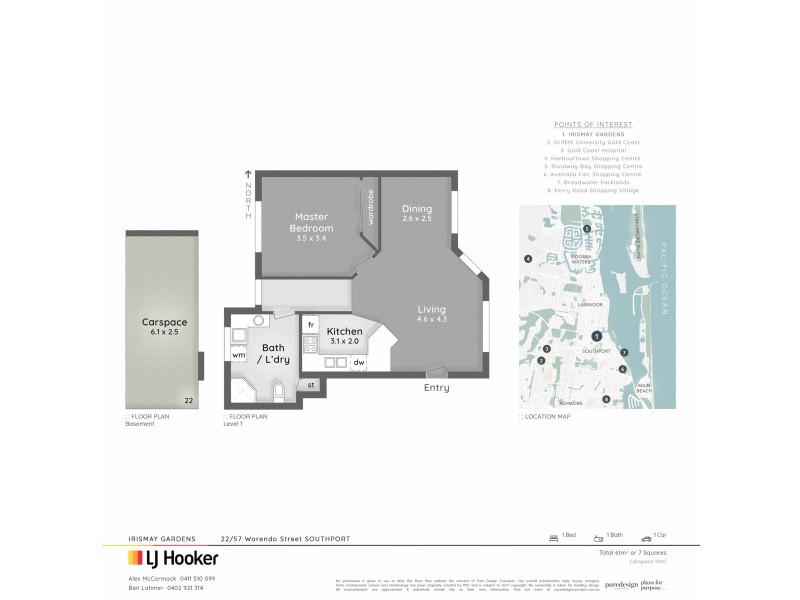 22/57 Worendo Street, Southport QLD 4215 Floorplan
