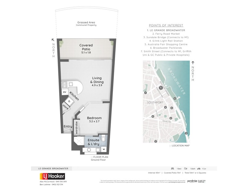 61/106-108 Marine Parade, Southport QLD 4215 Floorplan