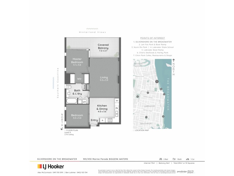 901/430 Marine Parade, Biggera Waters QLD 4216 Floorplan