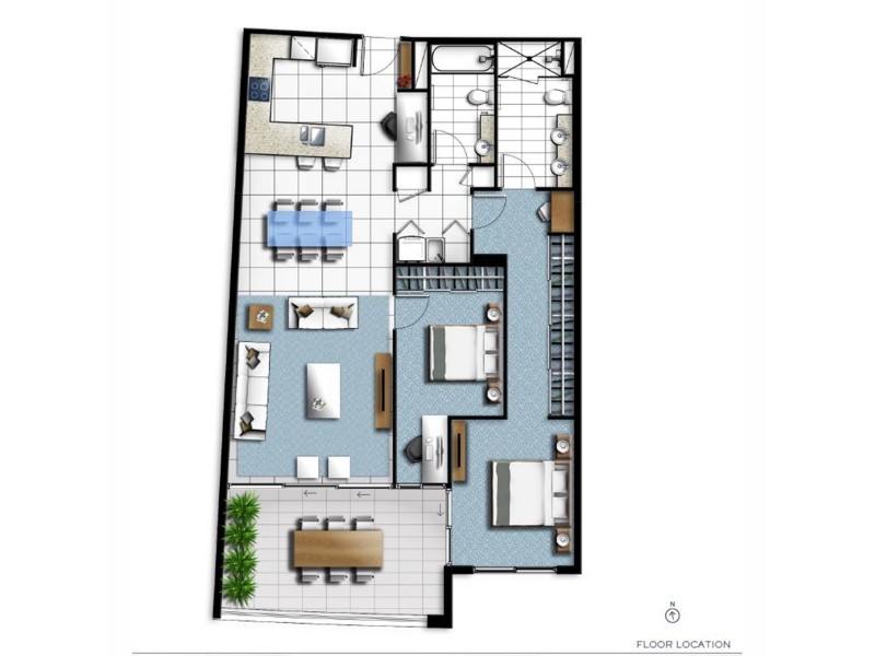 3119/397 Christine Avenue, Varsity Lakes QLD 4227 Floorplan