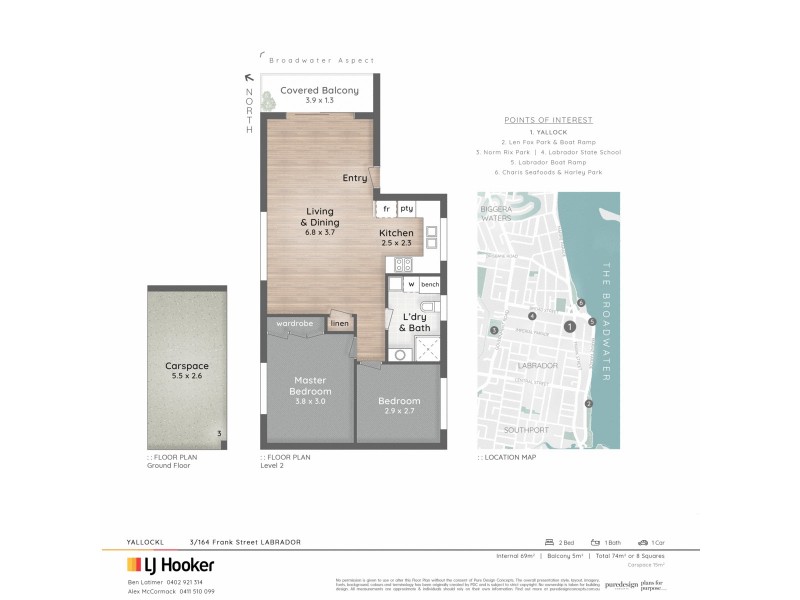 3/164 Frank Street, Labrador QLD 4215 Floorplan