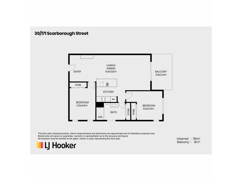 30/171 Scarborough Street, Southport QLD 4215 Floorplan