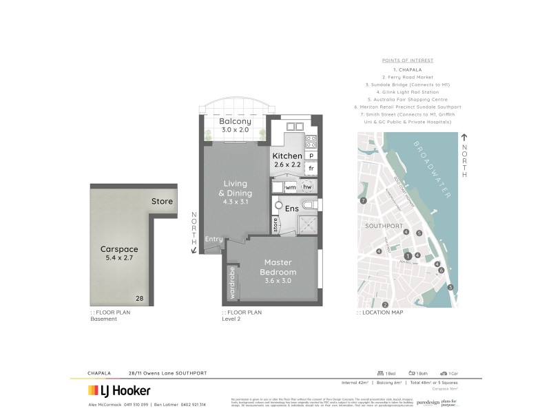 28/11 Owens Lane, Southport QLD 4215 Floorplan