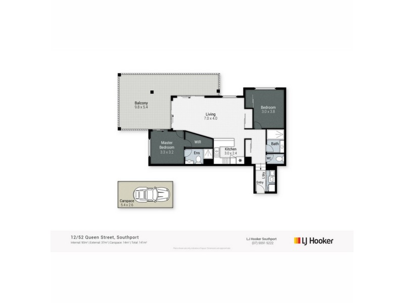 12/52-58 Queen Street, Southport QLD 4215 Floorplan