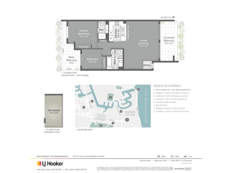 702/33 Clark Street, Biggera Waters QLD 4216 Floorplan