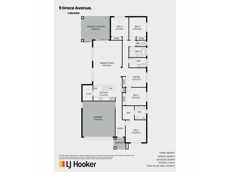9 Grace Avenue, Labrador QLD 4215 Floorplan
