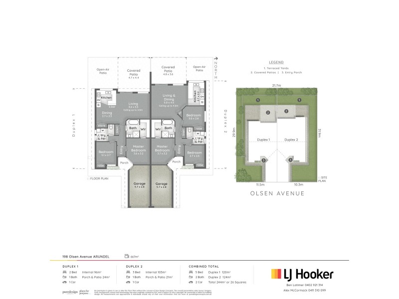 1 & 2/198 Olsen Avenue, Arundel QLD 4214 Floorplan