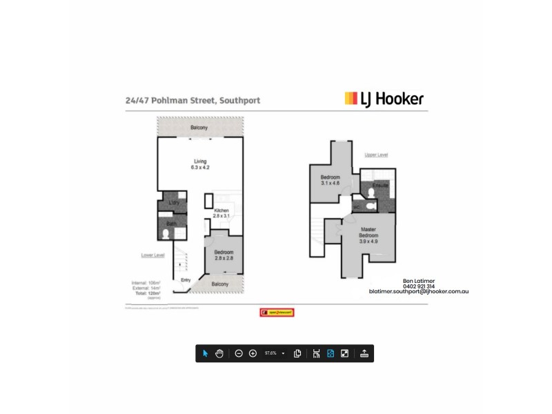 24/51 Pohlman Street, Southport QLD 4215 Floorplan