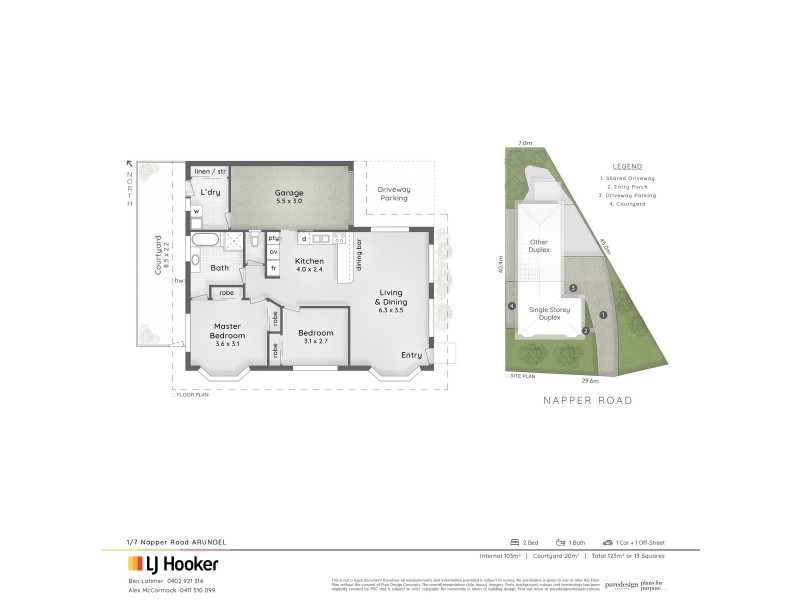 1/7 Napper Road, Arundel QLD 4214 Floorplan