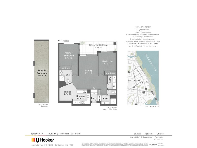 16/52 Queen Street, Southport QLD 4215 Floorplan