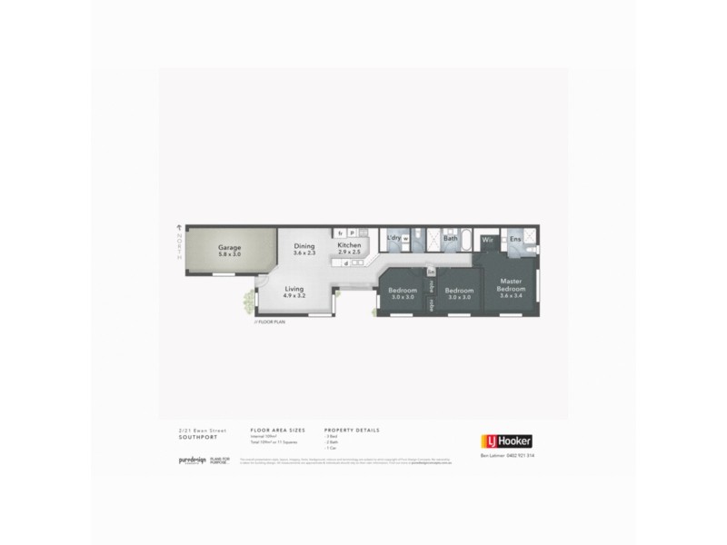 2/21 Ewan Street, Southport QLD 4215 Floorplan