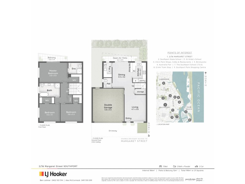 2/36 Margaret Street, Southport QLD 4215 Floorplan