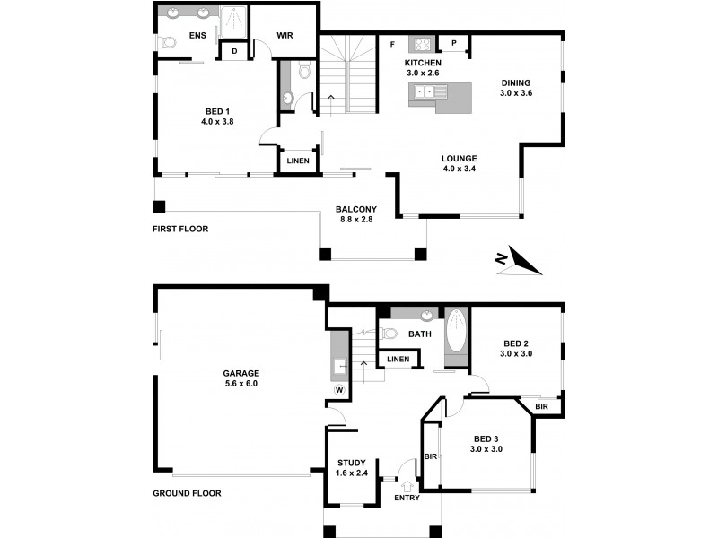 1/1 Campelles Avenue, Varsity Lakes QLD 4227 Floorplan