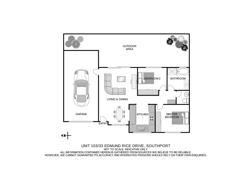 103/33 Edmund Rice Drive, Southport QLD 4215 Floorplan