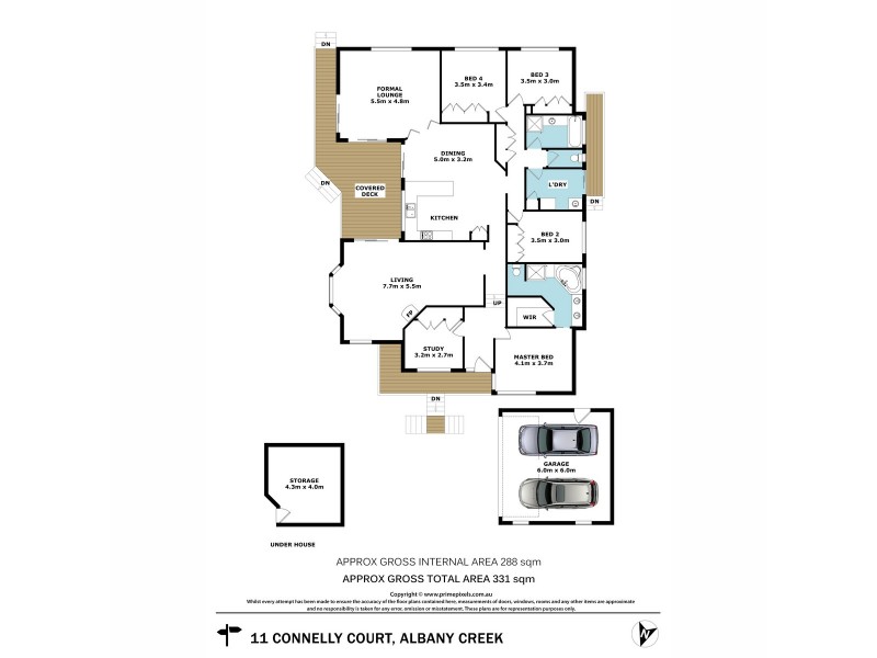 11 Connelly Court, Albany Creek QLD 4035 Floorplan