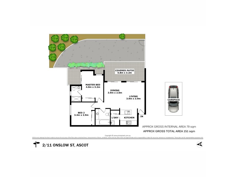 2/11 Onslow Street, Ascot QLD 4007 Floorplan