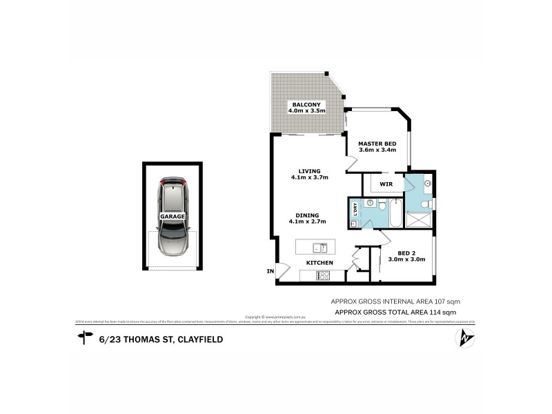 6/23 Thomas Street, Clayfield QLD 4011 Floorplan