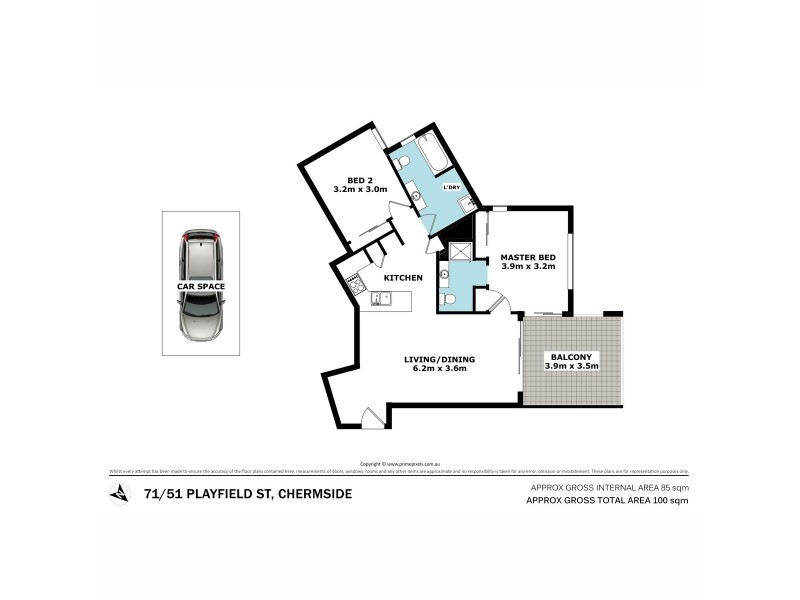 71/51 Playfield Street, Chermside QLD 4032 Floorplan
