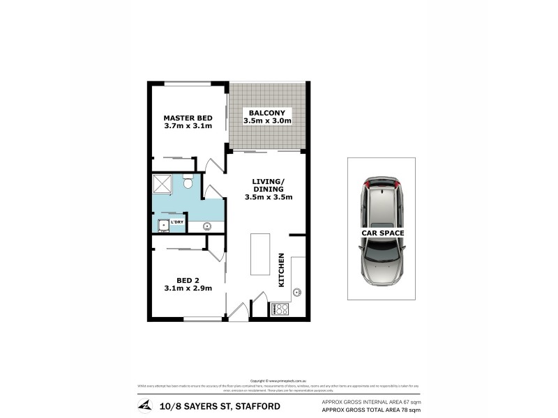 10/8 Sayers Street, Stafford QLD 4053 Floorplan