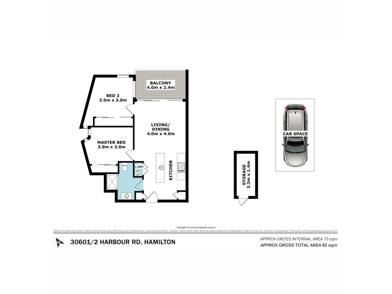 30601/2 Harbour Road, Hamilton QLD 4007 Floorplan