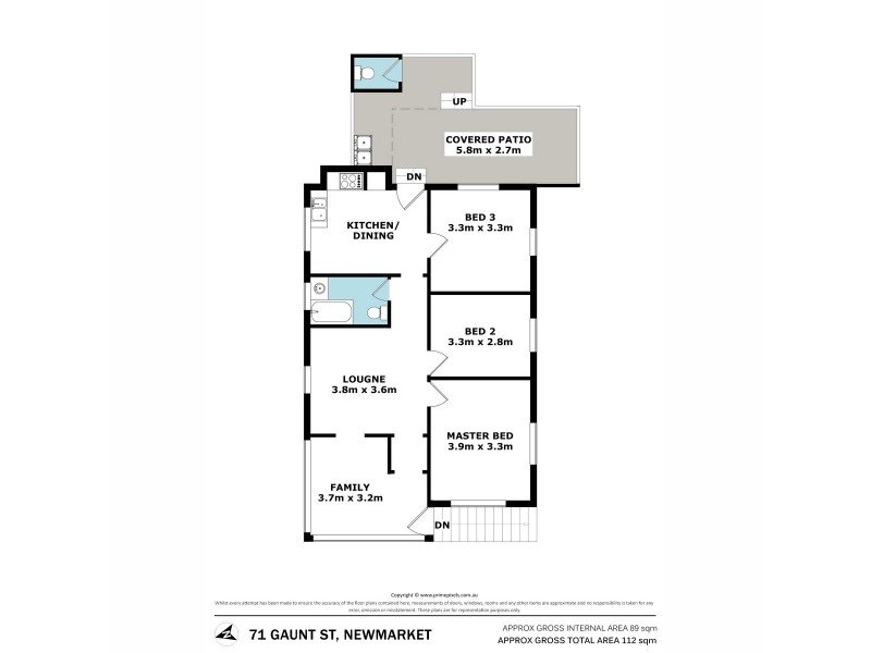 71 Gaunt Street, Newmarket QLD 4051 Floorplan