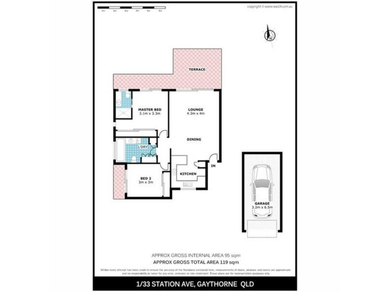 1/33 Station Avenue, Gaythorne QLD 4051 Floorplan