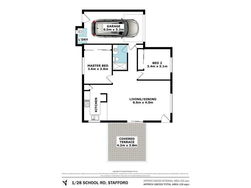 1/28 School Road, Stafford QLD 4053 Floorplan