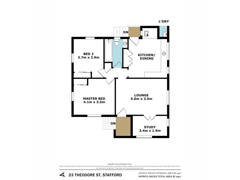 23 Theodore Street, Stafford QLD 4053 Floorplan