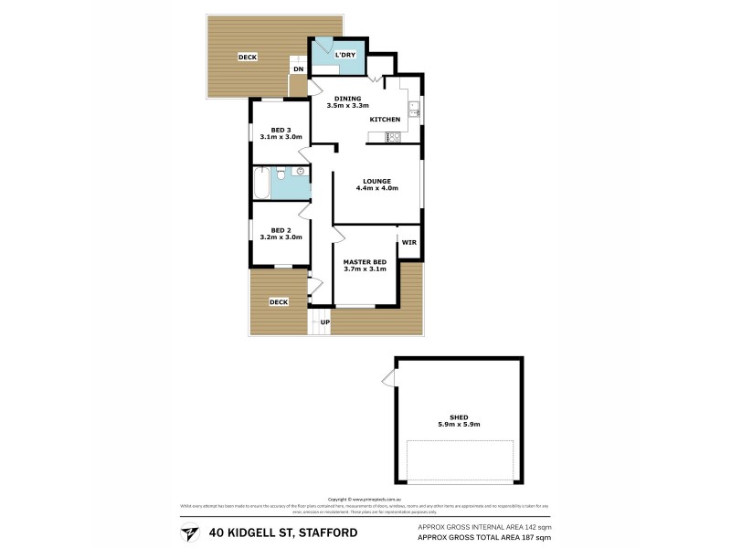 40 Kidgell Street, Stafford QLD 4053 Floorplan