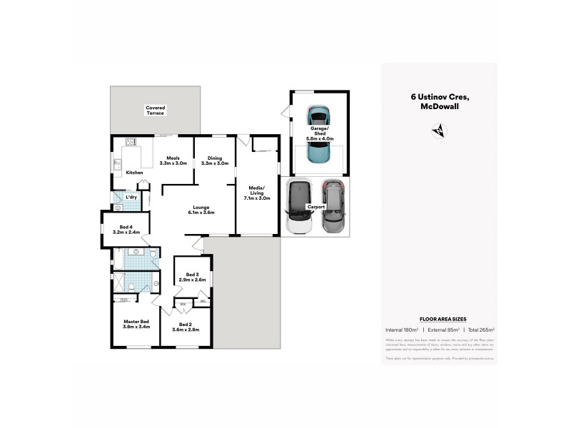6 Ustinov Crescent, Mcdowall QLD 4053 Floorplan
