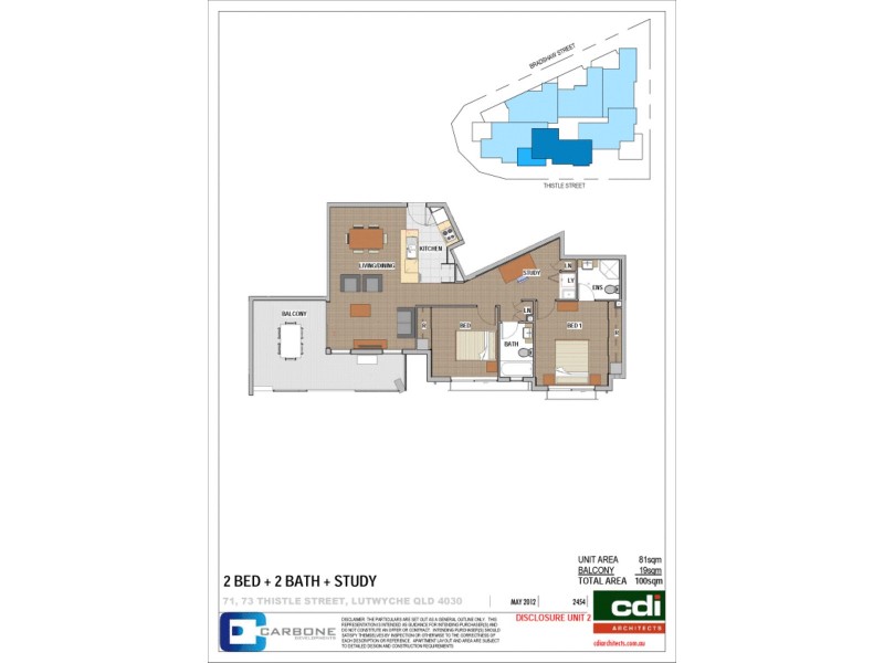 2/71 Thistle Street, Lutwyche QLD 4030 Floorplan