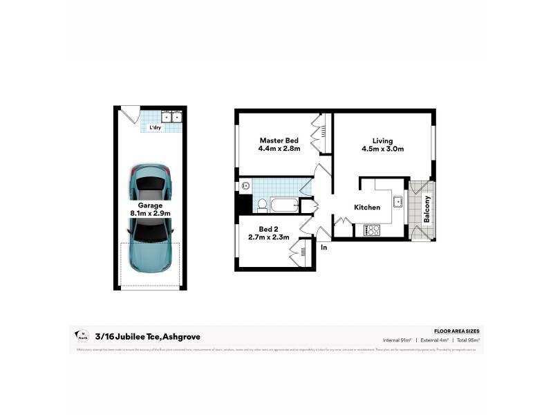 3/16 Jubilee Terrace, Ashgrove QLD 4060 Floorplan