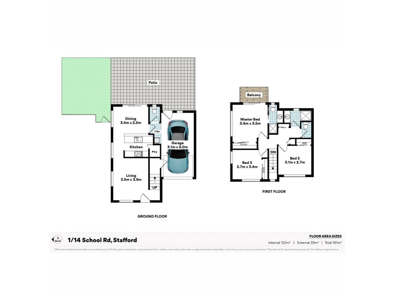1/14 School  Road, Stafford QLD 4053 Floorplan