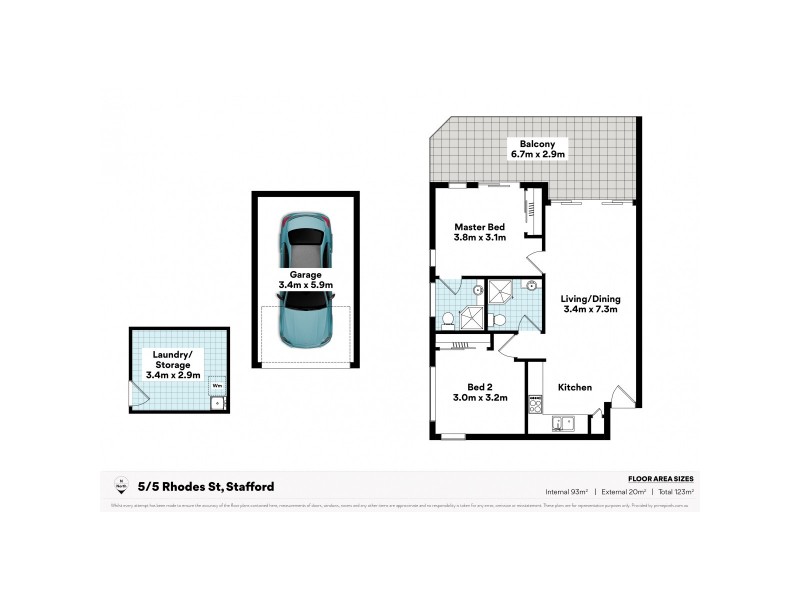 5/5 Rhodes Street, Stafford QLD 4053 Floorplan