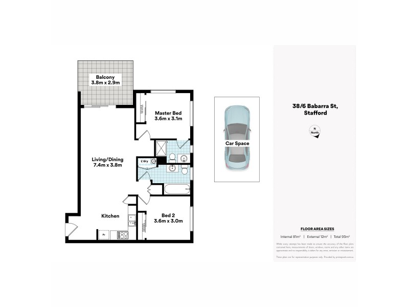 38/6 Babarra Street, Stafford QLD 4053 Floorplan