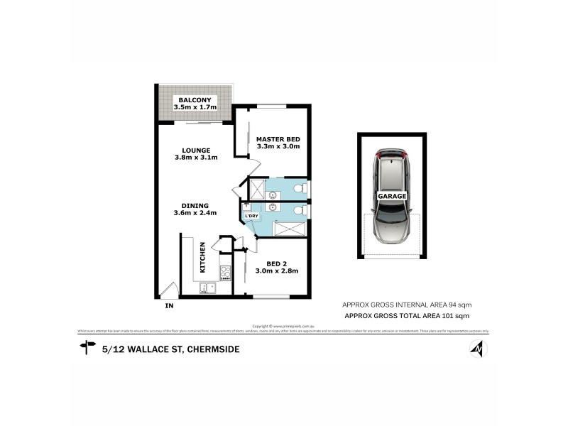 5/12 Wallace Street, Chermside QLD 4032 Floorplan