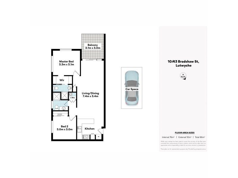 10/43 Bradshaw Street, Lutwyche QLD 4030 Floorplan